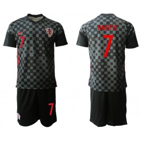 Tenue Croatie Ivan Rakitic 7 Enfant Extérieur UEFA Euro 2020 Maillot de Foot